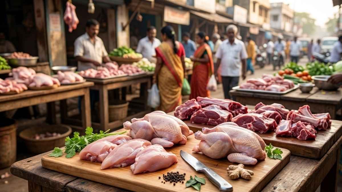 ದಾವಣಗೆರೆ ಚಿಕನ್ ದರ: ಇಂದು ಮಾಂಸದ ಬೆಲೆ ಎಷ್ಟಿದೆ? ಇಲ್ಲಿದೆ ಕಂಪ್ಲೀಟ್ ಡಿಟೇಲ್ಸ್!